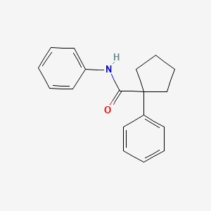 molecular formula C18H19NO B2486774 N,1-二苯基环戊烷-1-甲酰胺 CAS No. 328964-72-3