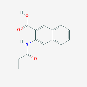 molecular formula C14H13NO3 B2486775 3-Propanamidonaphthalene-2-carboxylic acid CAS No. 37802-45-2