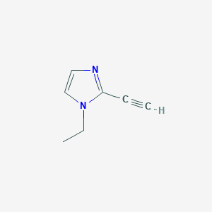 molecular formula C7H8N2 B2486778 1-乙基-2-乙炔基-1H-咪唑 CAS No. 1339042-77-1