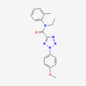 molecular formula C18H19N5O2 B2486783 N-ethyl-2-(4-methoxyphenyl)-N-(o-tolyl)-2H-tetrazole-5-carboxamide CAS No. 1396791-48-2