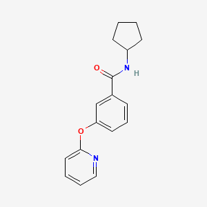 molecular formula C17H18N2O2 B2486791 N-cyclopentyl-3-(pyridin-2-yloxy)benzamide CAS No. 1797981-26-0