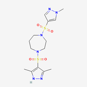 1-((3,5-dimethyl-1H-pyrazol-4-yl)sulfonyl)-4-((1-methyl-1H-pyrazol-4-yl)sulfonyl)-1,4-diazepane
