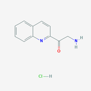 2-Amino-1-quinolin-2-ylethanone;hydrochloride
