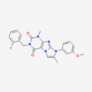 3-(2-fluorobenzyl)-8-(3-methoxyphenyl)-1,7-dimethyl-1H-imidazo[2,1-f]purine-2,4(3H,8H)-dione