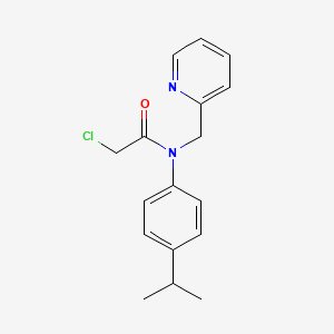 2-Chloro-N-(4-propan-2-ylphenyl)-N-(pyridin-2-ylmethyl)acetamide