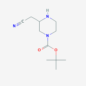 tert-Butyl 3-(cyanomethyl)piperazine-1-carboxylate