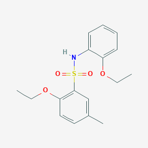 molecular formula C17H21NO4S B2486833 2-Ethoxy-N-(2-ethoxyphenyl)-5-methylbenzenesulfonamide CAS No. 2305545-91-7