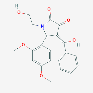 4-benzoyl-5-(2,4-dimethoxyphenyl)-3-hydroxy-1-(2-hydroxyethyl)-1,5-dihydro-2H-pyrrol-2-one