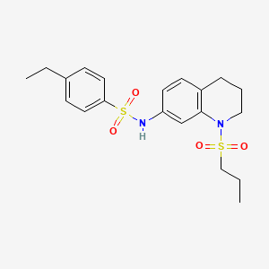 4-ethyl-N-[1-(propane-1-sulfonyl)-1,2,3,4-tetrahydroquinolin-7-yl]benzene-1-sulfonamide