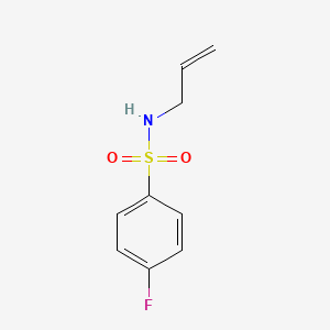 molecular formula C9H10FNO2S B2486843 4-fluoro-N-(prop-2-en-1-yl)benzene-1-sulfonamide CAS No. 66898-23-5