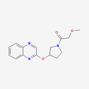 2-Methoxy-1-[3-(quinoxalin-2-yloxy)pyrrolidin-1-yl]ethan-1-one