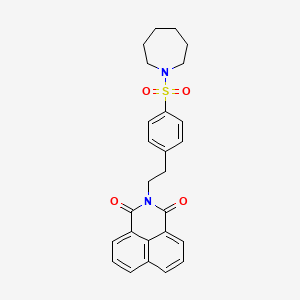 2-(4-(azepan-1-ylsulfonyl)phenethyl)-1H-benzo[de]isoquinoline-1,3(2H)-dione