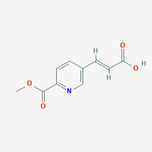(E)-3-(6-Methoxycarbonylpyridin-3-yl)prop-2-enoic acid