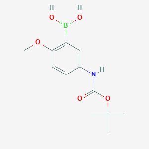 (5-{[(Tert-butoxy)carbonyl]amino}-2-methoxyphenyl)boronic acid