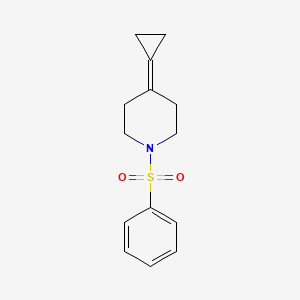 molecular formula C14H17NO2S B2486875 4-Cyclopropylidene-1-(phenylsulfonyl)piperidine CAS No. 2097900-88-2