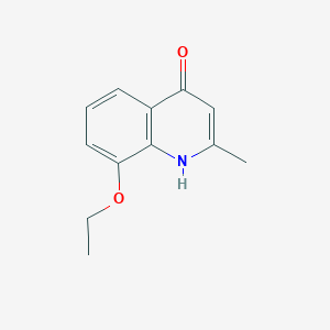 molecular formula C12H13NO2 B2486888 8-Ethoxy-2-methylquinolin-4-ol CAS No. 15644-92-5