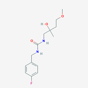 molecular formula C14H21FN2O3 B2486916 1-(4-Fluorobenzyl)-3-(2-hydroxy-4-methoxy-2-methylbutyl)urea CAS No. 2320574-22-7