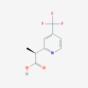 molecular formula C9H8F3NO2 B2486922 (2S)-2-[4-(Trifluoromethyl)pyridin-2-yl]propanoic acid CAS No. 2248199-80-4