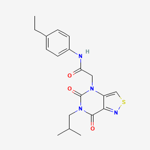 N-(4-ethylphenyl)-2-(6-isobutyl-5,7-dioxo-6,7-dihydroisothiazolo[4,3-d]pyrimidin-4(5H)-yl)acetamide