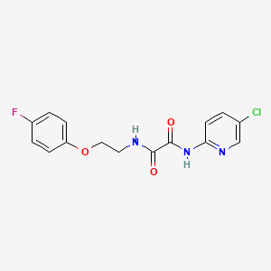 molecular formula C15H13ClFN3O3 B2486929 N1-(5-chloropyridin-2-yl)-N2-(2-(4-fluorophenoxy)ethyl)oxalamide CAS No. 1210455-76-7