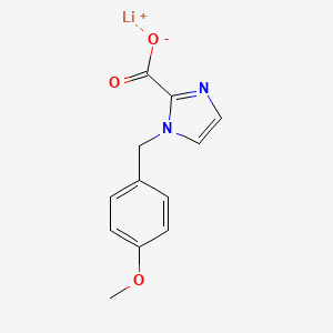 Lithium;1-[(4-methoxyphenyl)methyl]imidazole-2-carboxylate