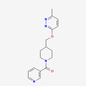 [4-[(6-Methylpyridazin-3-yl)oxymethyl]piperidin-1-yl]-pyridin-3-ylmethanone