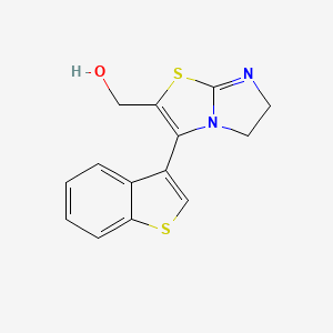 [3-(1-Benzothiophen-3-yl)-5,6-dihydroimidazo[2,1-b][1,3]thiazol-2-yl]methanol