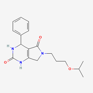 6-(3-isopropoxypropyl)-4-phenyl-3,4,6,7-tetrahydro-1H-pyrrolo[3,4-d]pyrimidine-2,5-dione