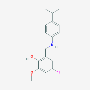 4-Iodo-2-[(4-isopropylanilino)methyl]-6-methoxybenzenol