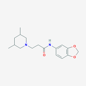 N-(1,3-benzodioxol-5-yl)-3-(3,5-dimethylpiperidin-1-yl)propanamide