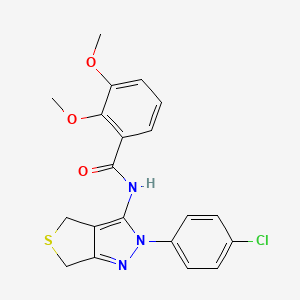 N-(2-(4-chlorophenyl)-4,6-dihydro-2H-thieno[3,4-c]pyrazol-3-yl)-2,3-dimethoxybenzamide
