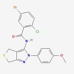 5-bromo-2-chloro-N-(2-(4-methoxyphenyl)-4,6-dihydro-2H-thieno[3,4-c]pyrazol-3-yl)benzamide