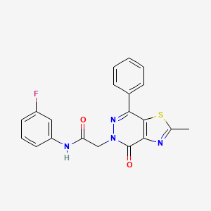 N-(3-fluorophenyl)-2-(2-methyl-4-oxo-7-phenylthiazolo[4,5-d]pyridazin-5(4H)-yl)acetamide