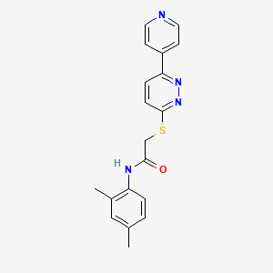 N-(2,4-dimethylphenyl)-2-(6-pyridin-4-ylpyridazin-3-yl)sulfanylacetamide