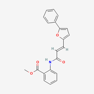 (E)-methyl 2-(3-(5-phenylfuran-2-yl)acrylamido)benzoate