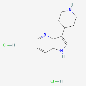 3-Piperidin-4-yl-1H-pyrrolo[3,2-b]pyridine;dihydrochloride
