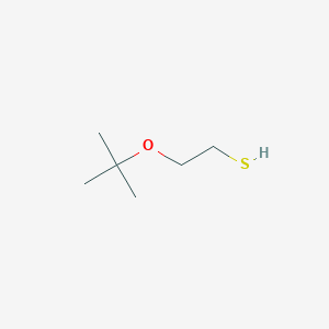 molecular formula C6H14OS B2487000 2-[(2-甲基丙烷-2-基)氧基]乙硫醇 CAS No. 25674-62-8