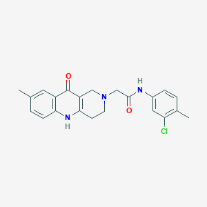 N-(3-chloro-4-methylphenyl)-2-(8-methyl-10-oxo-3,4-dihydrobenzo[b][1,6]naphthyridin-2(1H,5H,10H)-yl)acetamide