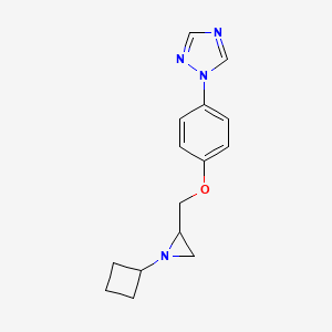 1-[4-[(1-Cyclobutylaziridin-2-yl)methoxy]phenyl]-1,2,4-triazole
