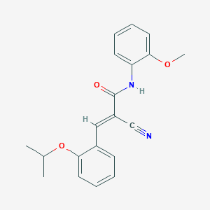(2E)-2-cyano-N-(2-methoxyphenyl)-3-[2-(propan-2-yloxy)phenyl]prop-2-enamide