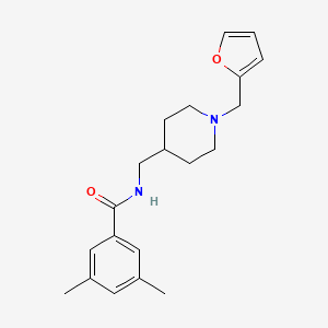 N-((1-(furan-2-ylmethyl)piperidin-4-yl)methyl)-3,5-dimethylbenzamide