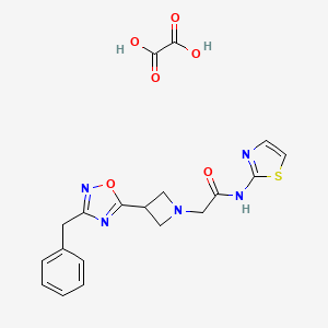 2-(3-(3-benzyl-1,2,4-oxadiazol-5-yl)azetidin-1-yl)-N-(thiazol-2-yl)acetamide oxalate