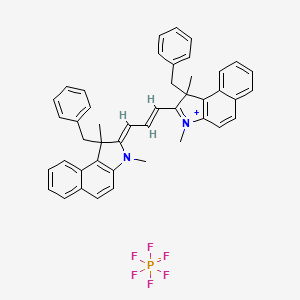 (2Z)-1-benzyl-2-[(E)-3-(1-benzyl-1,3-dimethylbenzo[e]indol-3-ium-2-yl)prop-2-enylidene]-1,3-dimethylbenzo[e]indole;hexafluorophosphate