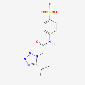 4-[[2-(5-Propan-2-yltetrazol-1-yl)acetyl]amino]benzenesulfonyl fluoride