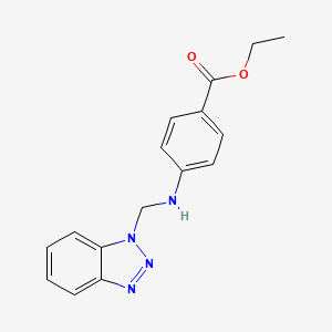 Ethyl 4-[(1H-1,2,3-benzotriazol-1-ylmethyl)amino]benzoate