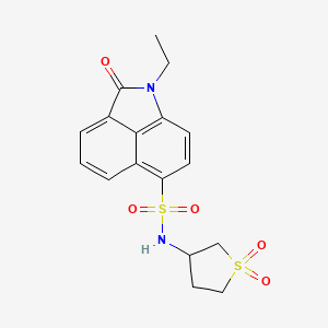 N-(1,1-dioxidotetrahydrothiophen-3-yl)-1-ethyl-2-oxo-1,2-dihydrobenzo[cd]indole-6-sulfonamide