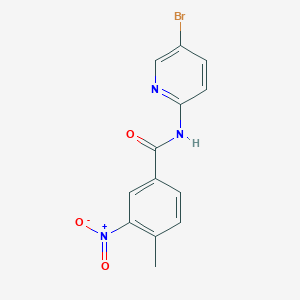 N-(5-bromopyridin-2-yl)-4-methyl-3-nitrobenzamide