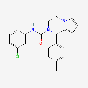 molecular formula C21H20ClN3O B2487075 N-(3-氯苯基)-1-(对甲苯基)-3,4-二氢吡咯并[1,2-a]嘧啶-2(1H)-甲酸酰胺 CAS No. 899961-04-7