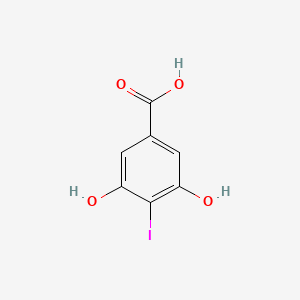 molecular formula C7H5IO4 B2487087 3,5-二羟基-4-碘苯甲酸 CAS No. 76447-13-7