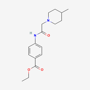 Ethyl 4-[2-(4-methylpiperidyl)acetylamino]benzoate